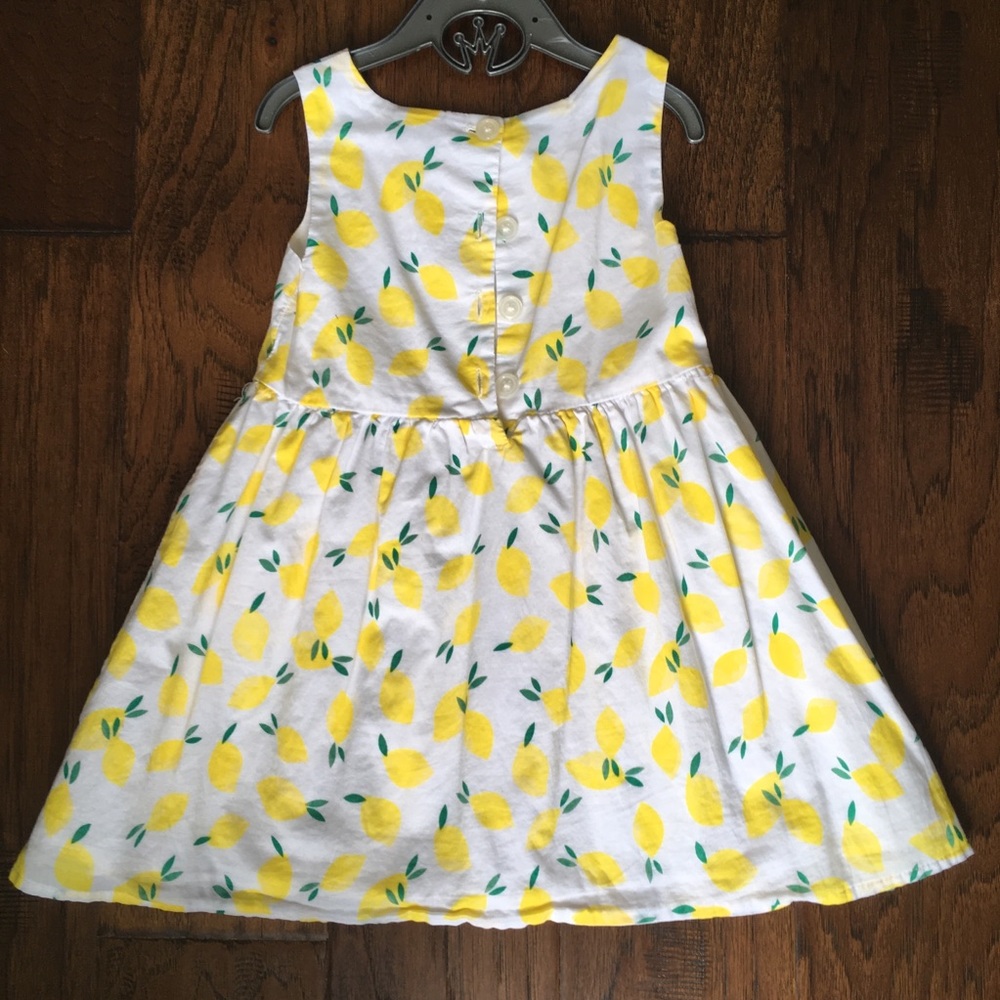 ❌SOLD❌KOALA KIDS Beautiful Lemon Print Dress - 2T - Picture 6 of 6